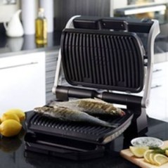 Tefal OptiGrill+ GC712D34 Grill Sølv køb billigt online shopping tilbud