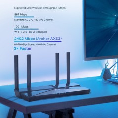 TP-Link Archer AX53 V1 Trådløs router Desktop køb billigt online shopping tilbud