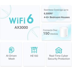 TP-Link Deco X50 Wi-Fi-system Desktop køb billigt online shopping tilbud