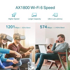 TP-Link RE605X WiFi-rækkeviddeforlænger Montebar i væggen køb billigt online shopping tilbud