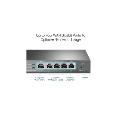 TP-Link SafeStream TL-ER605 V1.6 Router 4-port switch Kabling køb billigt online shopping tilbud