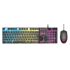 Trust Gaming GXT 838 Azor Gaming Combo Tastatur og mus-sæt 3-area multicolor Kabling køb billigt online shopping tilbud