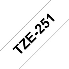 Brother TZE251 24MM BLACK ON WHITE køb billigt online shopping tilbud