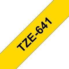 Brother TZE641 18MM BLACK ON YELLOW køb billigt online shopping tilbud