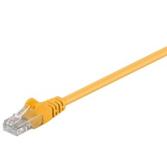 MicroConnect U/UTP CAT5e 0.25M Yellow PVC køb billigt online shopping tilbud