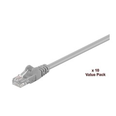 MicroConnect U/UTP CAT5e 10M Grey 10 Pack køb billigt online shopping tilbud