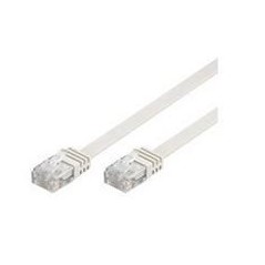 MicroConnect U/UTP CAT5e 3M White Flat køb billigt online shopping tilbud