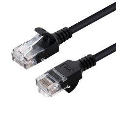 MicroConnect U/UTP CAT6 0.15M Black Slim køb billigt online shopping tilbud