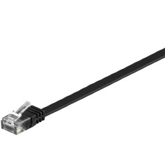 MicroConnect U/UTP CAT6 0.25M Black Flat køb billigt online shopping tilbud