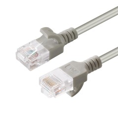 MicroConnect U/UTP CAT6 0.25M Grey Slim køb billigt online shopping tilbud