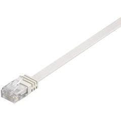 MicroConnect U/UTP CAT6 0.25M White Flat køb billigt online shopping tilbud