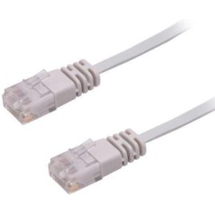 MicroConnect U/UTP CAT6 0.50M Grey Flat køb billigt online shopping tilbud