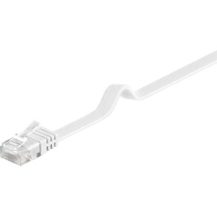 MicroConnect U/UTP CAT6 0.50M White Flat køb billigt online shopping tilbud