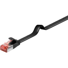 MicroConnect U/UTP CAT6 2M Black Flat køb billigt online shopping tilbud