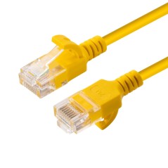 MicroConnect U/UTP CAT6A Slim 0.5M Yellow køb billigt online shopping tilbud