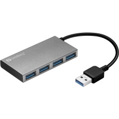 Sandberg USB 3.0 Pocket Hub 4 ports køb billigt online shopping tilbud