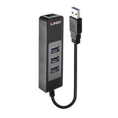 Lindy Usb 3.1 Hub & Gigabit køb billigt online shopping tilbud