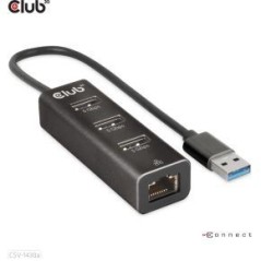 Club 3D CSV-1430A 4-in-1 USB-A Gen 1 Hub Sort køb billigt online shopping tilbud