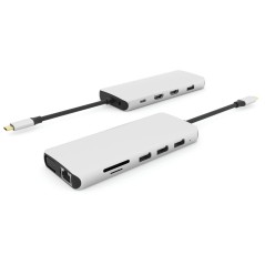 eSTUFF USB-C 12-in-1 Mobile Hub køb billigt online shopping tilbud