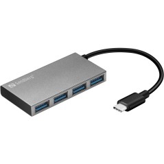 Sandberg USB-C to 4 xUSB 3.0 Pocket Hub køb billigt online shopping tilbud