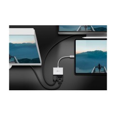 Goobay USB-C til HDMI / VGA Ekstern videoadapter 4K 60Hz køb billigt online shopping tilbud