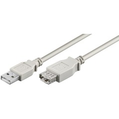 MicroConnect USB2.0 Extension A-A 3m M-F køb billigt online shopping tilbud