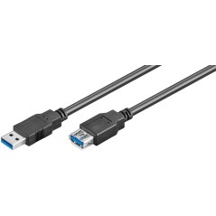 MicroConnect USB 3.2 Gen 1 A-A 0.5m M-F køb billigt online shopping tilbud