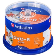 Verbatim 50x DVD-R 4.7GB køb billigt online shopping tilbud