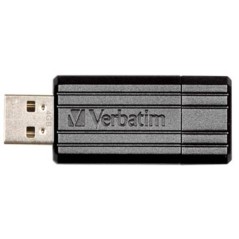 Verbatim PinStripe USB Drive 16GB USB 2.0 Sort køb billigt online shopping tilbud