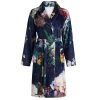 shop Essenza badekåbe - Fleur - Nightblue af essenza - online shopping tilbud rabat hos shoppetur.dk