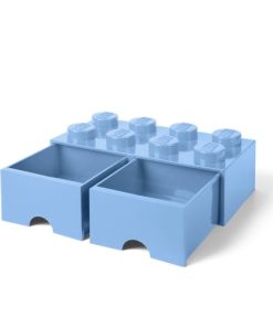 shop LEGO opbevaringskasse med 2 skuffer - Lyseblå af room-copenhagen - online shopping tilbud rabat hos shoppetur.dk