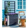 shop Plus blomsterkasse med espalier - Cubic - Sort af plus - online shopping tilbud rabat hos shoppetur.dk