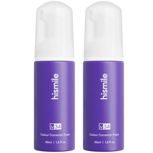 shop 2 x Hismile V34 Colour Corrector Foam 45 ml af Hismile - online shopping tilbud rabat hos shoppetur.dk