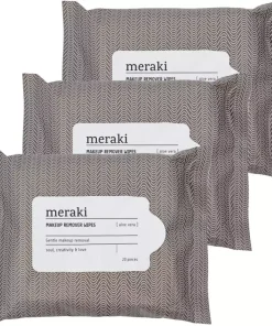 shop 3 x Meraki Makeup Remover Wipes Aloe Vera 20 Pieces af Meraki - online shopping tilbud rabat hos shoppetur.dk