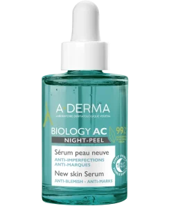 shop A-DERMA Biology AC Night Peel New Skin Serum 30 ml af ADERMA - online shopping tilbud rabat hos shoppetur.dk