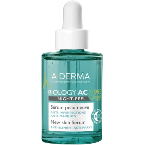 shop A-DERMA Biology AC Night Peel New Skin Serum 30 ml af ADERMA - online shopping tilbud rabat hos shoppetur.dk