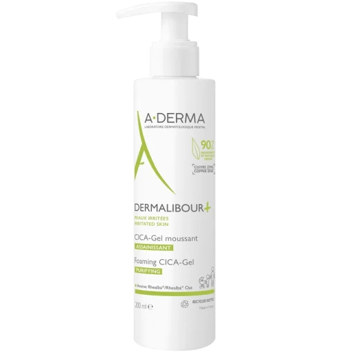 shop A-DERMA Dermalibour+ Foaming Cica-Gel 200 ml af ADERMA - online shopping tilbud rabat hos shoppetur.dk