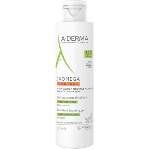 shop A-DERMA Exomega Control Foaming Gel 200 ml af ADERMA - online shopping tilbud rabat hos shoppetur.dk