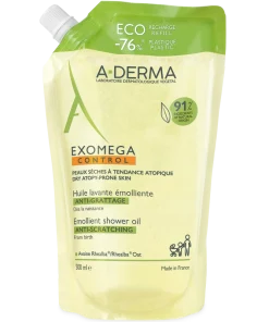 shop A-DERMA Exomega Control Shower Oil Eco Refill 500 ml af ADERMA - online shopping tilbud rabat hos shoppetur.dk