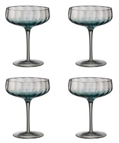 shop Aida champagneglas - Søholm Sonja - Petrol blue - 4 stk. af aida - online shopping tilbud rabat hos shoppetur.dk