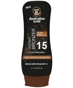 shop Australian Gold Instant Bronzer Lotion SPF 15 - 237 ml af Australian Gold - online shopping tilbud rabat hos shoppetur.dk