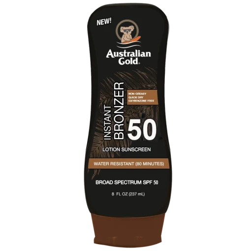 shop Australian Gold Instant Bronzer Lotion SPF 50 - 237 ml af Australian Gold - online shopping tilbud rabat hos shoppetur.dk