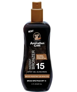 shop Australian Gold Instant Bronzer Spraygel SPF 15 - 237 ml af Australian Gold - online shopping tilbud rabat hos shoppetur.dk