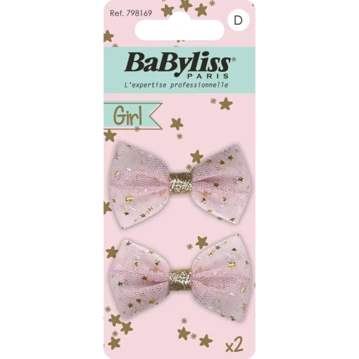 shop BaByliss KIDS Bow Hair Clips (1694) 2 Pieces af BaByliss KIDS - online shopping tilbud rabat hos shoppetur.dk