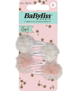 shop BaByliss KIDS Glitter Hair Clips (1700) 4 Pieces af BaByliss KIDS - online shopping tilbud rabat hos shoppetur.dk