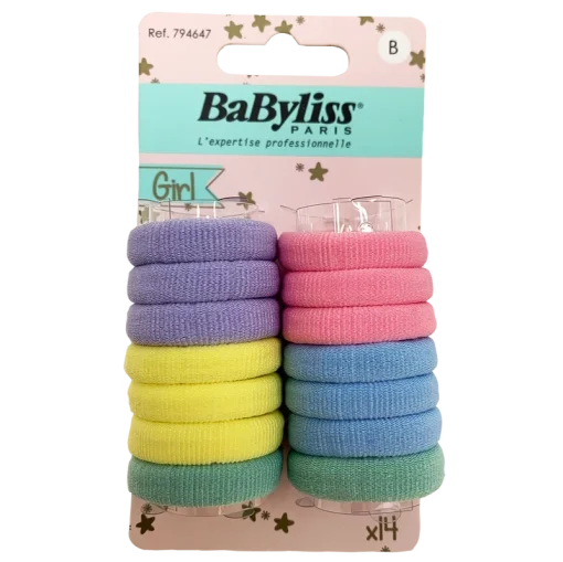 shop BaByliss KIDS Mini Jumbo Elastics (6478) 14 Pieces af BaByliss KIDS - online shopping tilbud rabat hos shoppetur.dk