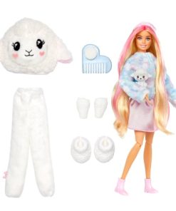 shop Barbie dukke - Cutie Reveal - Cozy Lamb Tee af barbie - online shopping tilbud rabat hos shoppetur.dk