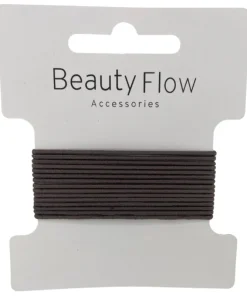 shop Beauty Flow Basic Hairtie 15 Pieces - Brownie af Beauty Flow - online shopping tilbud rabat hos shoppetur.dk