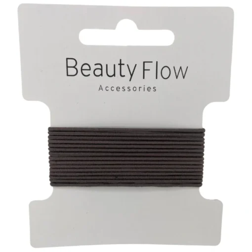 shop Beauty Flow Basic Hairtie 15 Pieces - Brownie af Beauty Flow - online shopping tilbud rabat hos shoppetur.dk