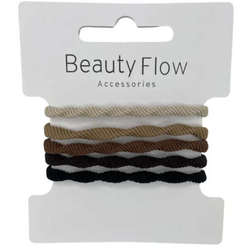 shop Beauty Flow Naturel Vibe Hairtie 5 Pieces af Beauty Flow - online shopping tilbud rabat hos shoppetur.dk